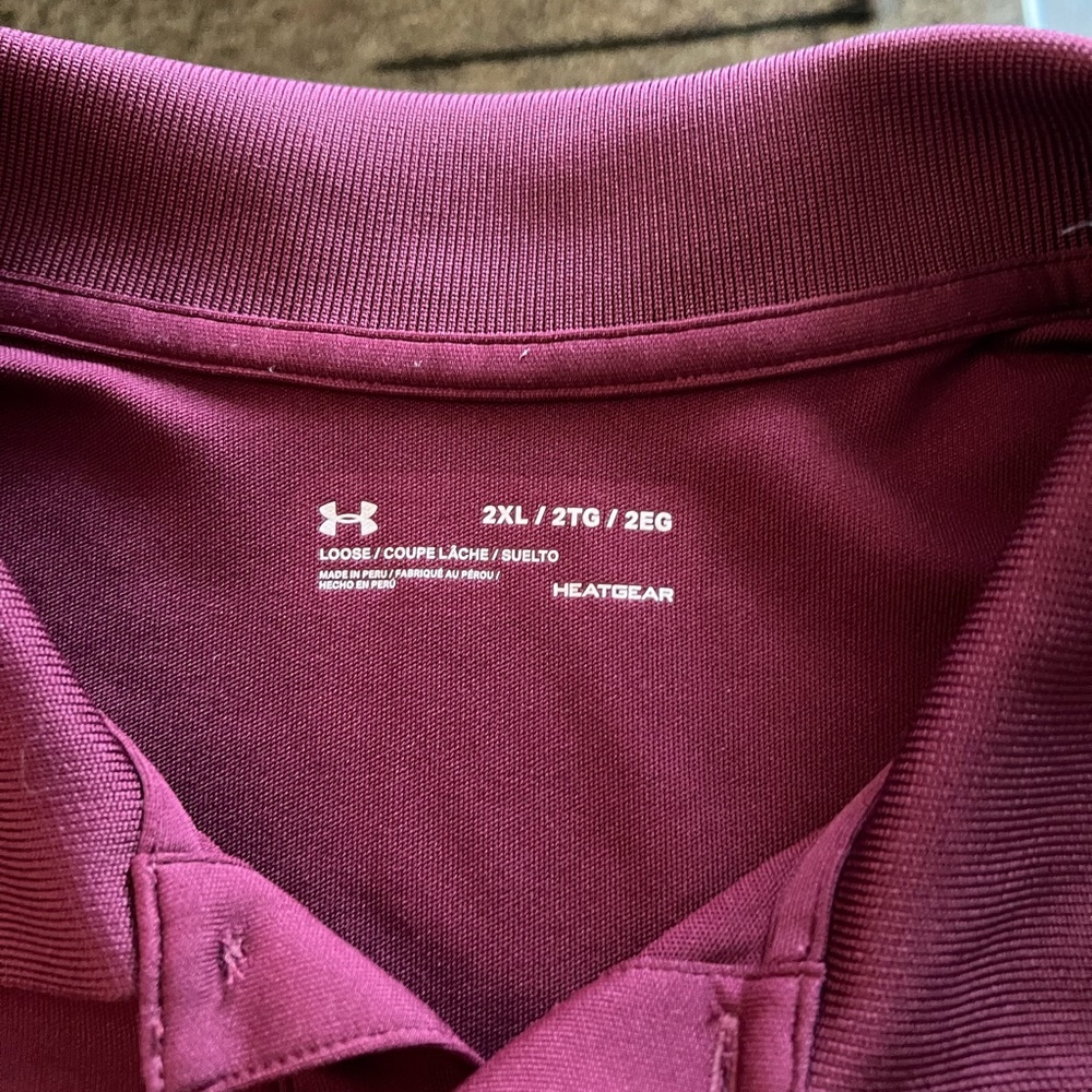 Under Armor Polo- Maroon